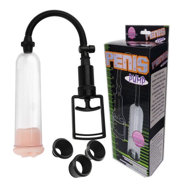 CG-34 Manual pull rod penis pump trainer for men with negative pressure vacuum stretch erection enlarger aircraft cup adult products