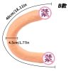 CG41 Female double-headed long anal plug LES lesbian masturbation device double faucet penis sex toys - 图片 4