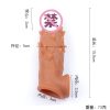 CG-28Spiked extended sleeve, granular silicone spike sleeve, crystal sleeve, thorn sleeve, couple resonance fun, adult sex products - 图片 5