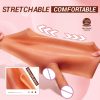 CG31 Full silicone wearable leather pants solid men's and women's wearable dildo adult fun - 图片 3