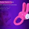 CG-19  New Rabbit Ear Vibrating Ring, Massage Ring, Lock Essence, Vibrating Ring, Men's Masturbation Apparatus, Adult Sex Toys - 图片 2