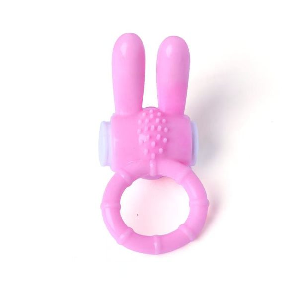 CG-19  New Rabbit Ear Vibrating Ring, Massage Ring, Lock Essence, Vibrating Ring, Men's Masturbation Apparatus, Adult Sex Toys
