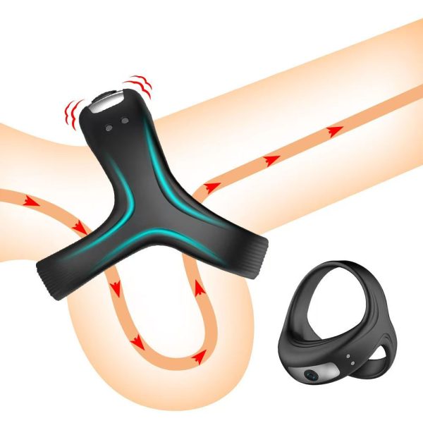 CG-20   Charging plant source sex toys fine ring male male lock lock fine usb triangle massage ring masturbator vibrate